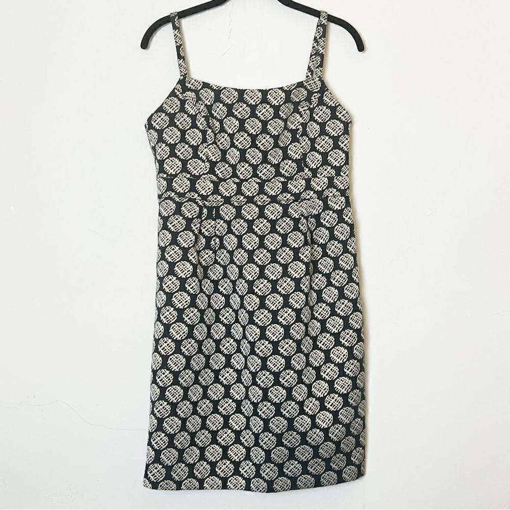 Target Limited Edition Empire Waist Gold Circle Woven Jacquard Mini Dress, Sz 4